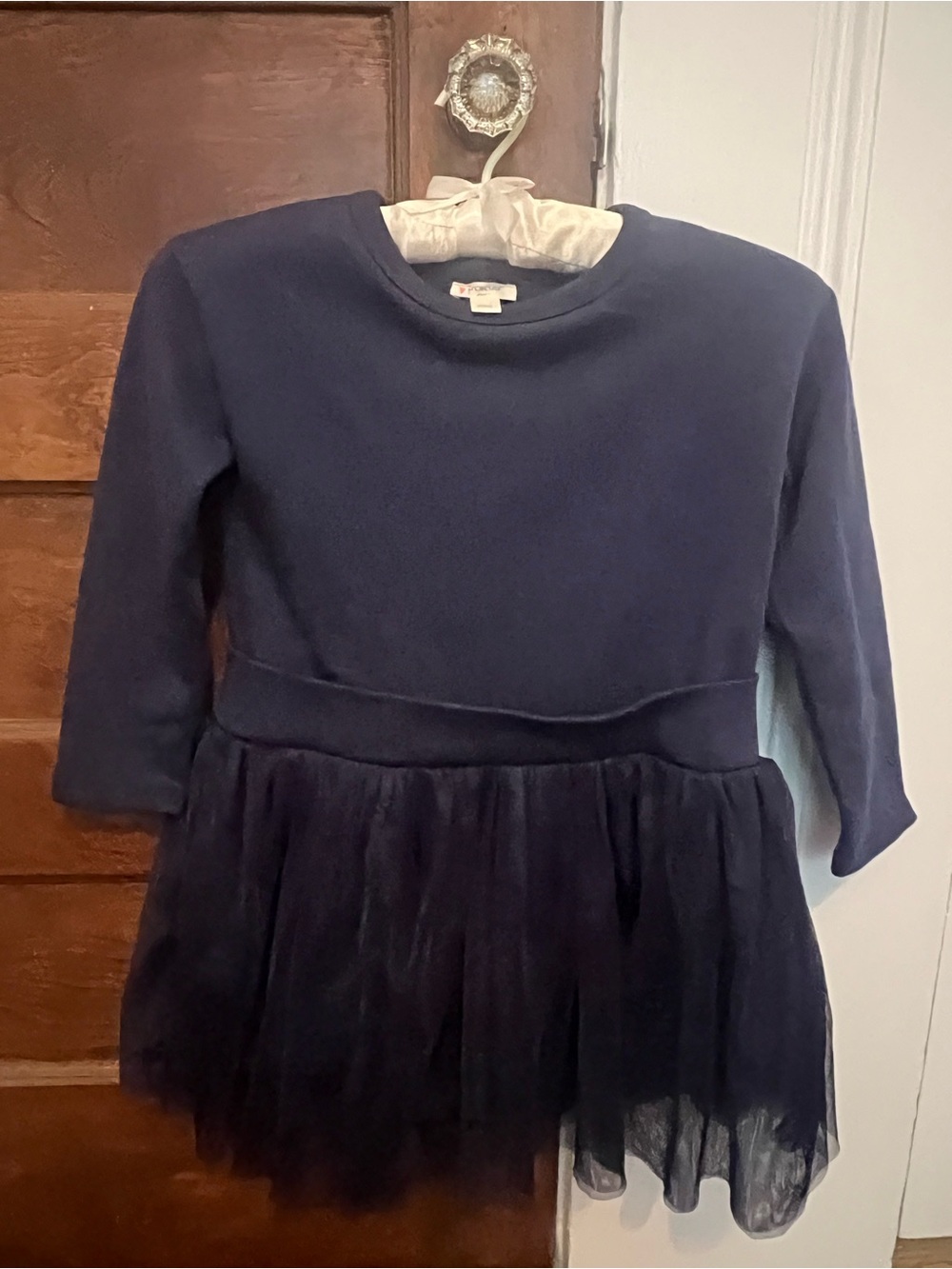 Crewcuts Navy Long-Sleeve Tulle Dress for Girls- unworn!